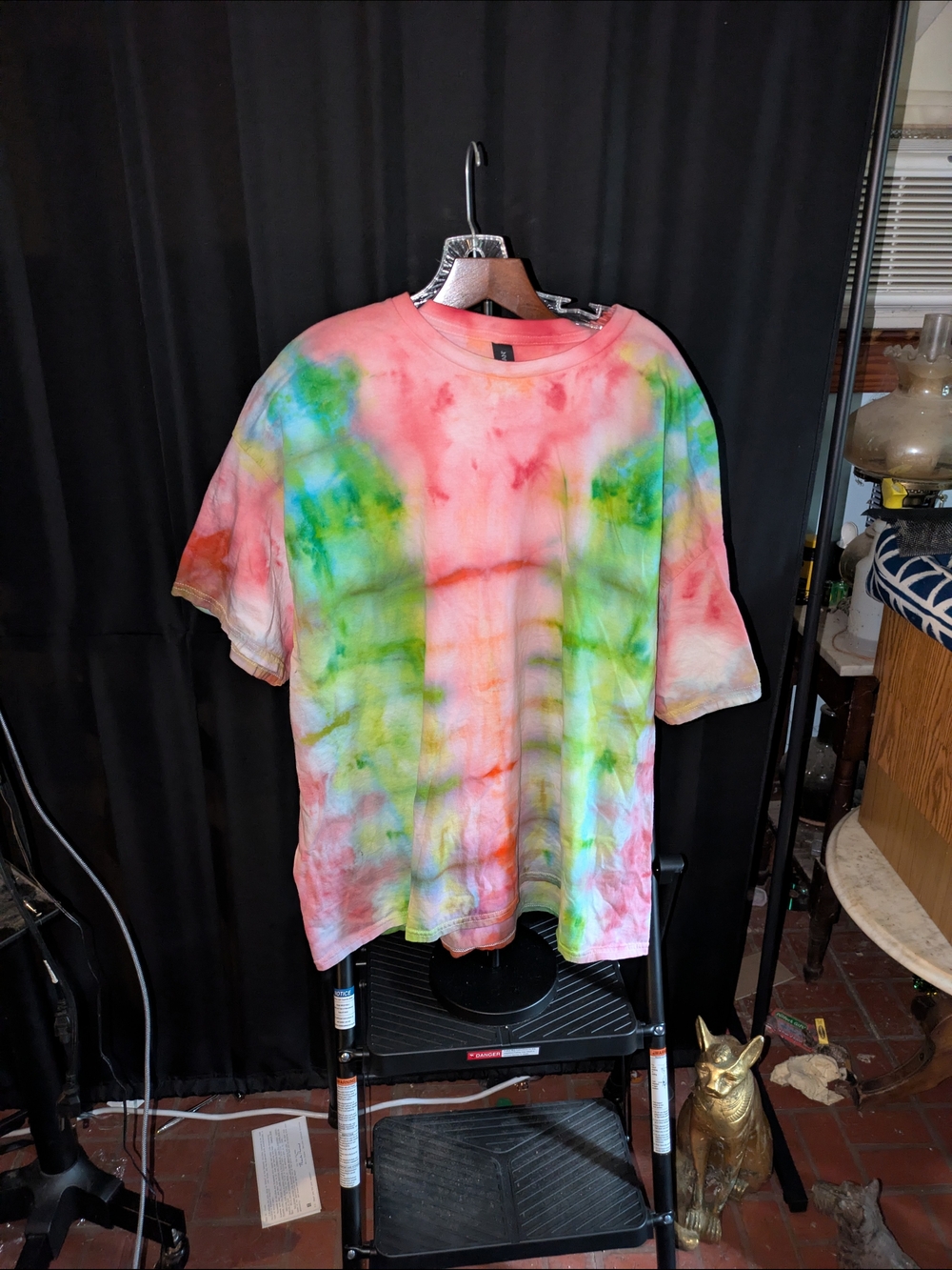 Unisex Size 3X-Large Multicolor Handmade Tie Dye T-Shirt #15